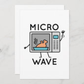 Carte De Remerciements Micro-vague (Devant / Derrière)