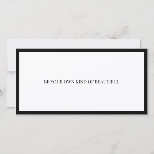 Carte De Remerciements Microblading Eyebrow Aftercare Noir Horizontal (Dos)