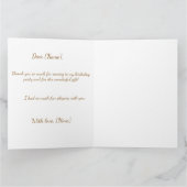 Carte De Remerciements Midnight Kitty Adventure Thank You Card (Intérieur)