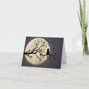 Carte De Remerciements Midnight Under the Moon Note Card