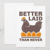 Carte De Remerciements Mieux Posé Que Jamais (Devant / Derrière)