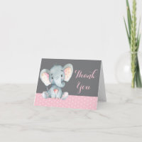 Mignon Éléphant Bébé Fille Rose et Gris