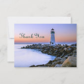 Carte De Remerciements mignon phare n'importe quel but (Devant)