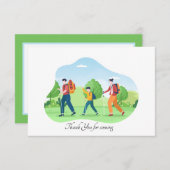 Carte De Remerciements mignon voyage aventure ajouter sentiment  (Devant / Derrière)