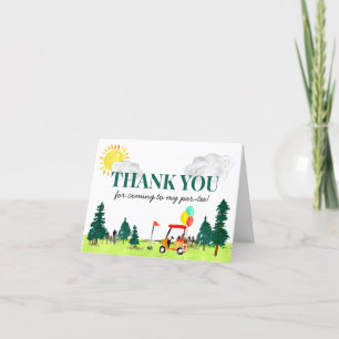 Carte De Remerciements Mignonne Carnival Cirque Show Clowns Ballons Anniv