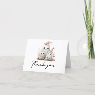 Carte De Remerciements mignonne petite fille de garçon Premier Baby showe