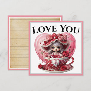 Carte De Remerciements Mignonnes Tasses