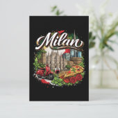 Carte De Remerciements Milan (Debout devant)