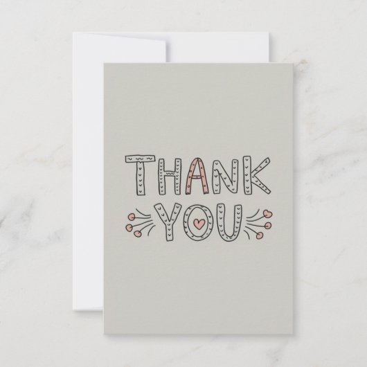 Carte De Remerciements Mini (Devant)