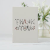 Carte De Remerciements Mini (Debout devant)