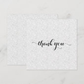 Carte De Remerciements Mini Clouded Paper Design Folded  (Devant / Derrière)