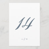 Carte De Remerciements Minimal Wedding Table Numbers 1–29  (Dos)