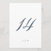 Carte De Remerciements Minimal Wedding Table Numbers 1–29  (Devant)