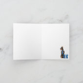 Carte De Remerciements Minimalisme avec une illustration de chien (Intérieur)