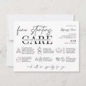 Carte De Remerciements Minimalist Fire Starters Warning Instructions Card (Devant)