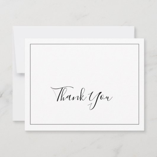 Carte de remerciements minimaliste (Devant)