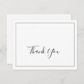 Carte de remerciements minimaliste (Devant / Derrière)