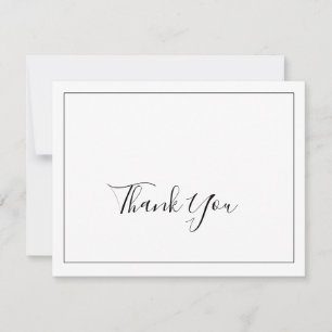 Carte de remerciements minimaliste