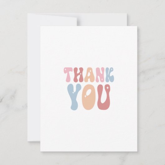 Carte de remerciements minimaliste (Devant)