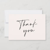 Carte de remerciements minimaliste (Devant)