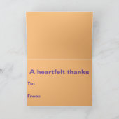 Carte de remerciements minimaliste (Intérieur)