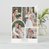 Carte De Remerciements Minimaliste 5 Mariage d'arche photo (Debout devant)