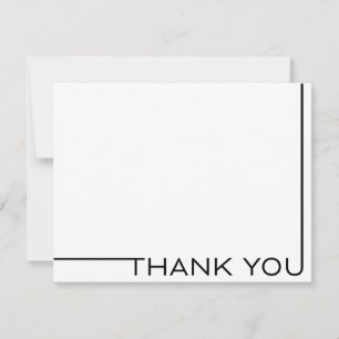 Carte de remerciements minimaliste moderne