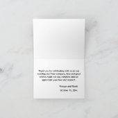 Carte De Remerciements Minimaliste Moderne (Intérieur)