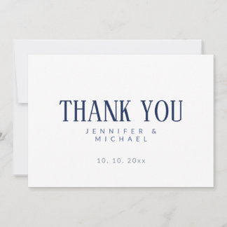 Carte De Remerciements Minimaliste Moderne Élégant Professionnel