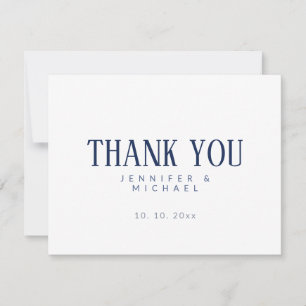Carte De Remerciements Minimaliste Moderne Élégant Professionnel