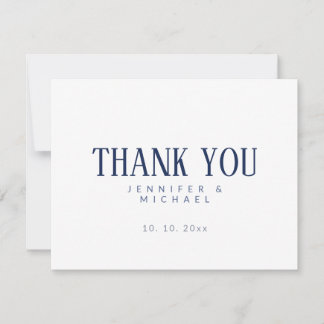 Carte De Remerciements Minimaliste Moderne Élégant Professionnel