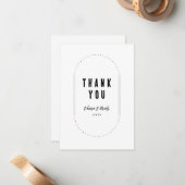Carte de remerciements minimaliste moderne simple (Devant/Arrière en situation)