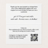 Carte de remerciements minimaliste pour les entrep (Intérieur déplié)