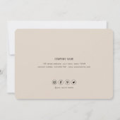 Carte de remerciements Minimaliste-Simple-Business (Dos)