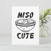 Carte De Remerciements Miso Cute (Debout devant)