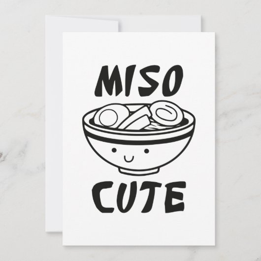Carte De Remerciements Miso Mignon (Devant)