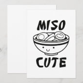 Carte De Remerciements Miso Mignon (Devant / Derrière)