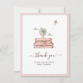 Carte De Remerciements Mlle à Mme Appartement de douche nuptiale (Devant)