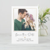 Carte De Remerciements Mod Gallery - Couleur modifiable Enregistrer la ca (Debout devant)