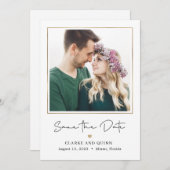 Carte De Remerciements Mod Gallery - Couleur modifiable Enregistrer la ca (Devant / Derrière)