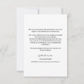 Carte De Remerciements Mod Grey Simple mariage 3 photos collage (Dos)