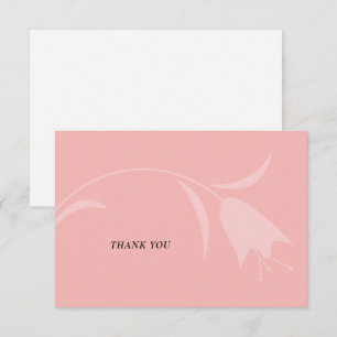 CARTE DE REMERCIEMENTS MOD PINK TULIP MARIAGE