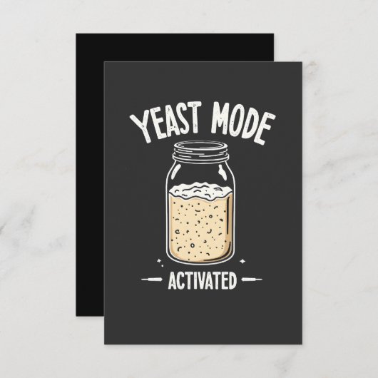 Carte De Remerciements Mode levure Activé Chef Cuisine de cuisson (Devant / Derrière)