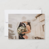 Carte De Remerciements Mode mariage photo et souvenirs or code QR (Dos)