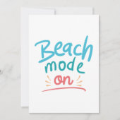 Carte De Remerciements Mode Plage (Devant)