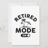 Carte De Remerciements Mode Retraité activé (Devant)