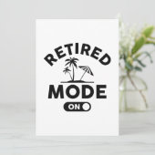 Carte De Remerciements Mode Retraité activé (Debout devant)