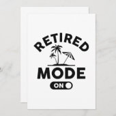 Carte De Remerciements Mode Retraité activé (Devant / Derrière)