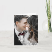 Carte de remerciements Modèle photo minimaliste (Devant)