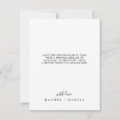 Carte de remerciements Modèle photo minimaliste (Dos)